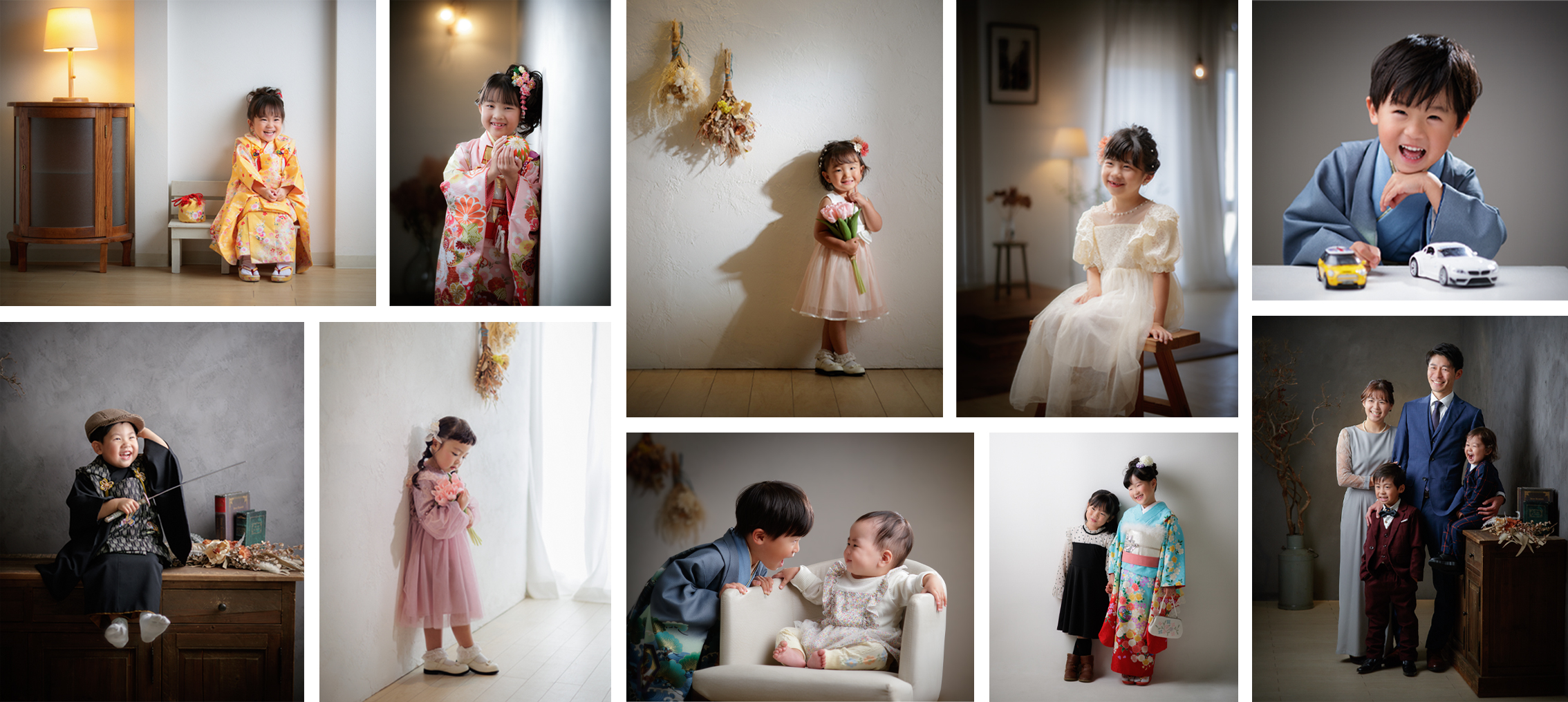 こどもの写真撮影、スタジオ撮影なら中津川市、恵那市のイシグレ写真館